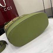 Fortok Gucci 73 Mini Suede Shoulder Bag Green 26 x 27.5 x 11.5 cm - 6