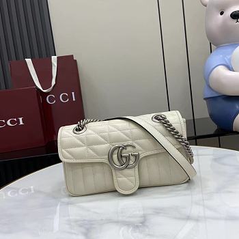 Fortok Gucci Marmont White 23*14*6cm