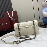 Fortok Gucci Marmont White 23*14*6cm - 3