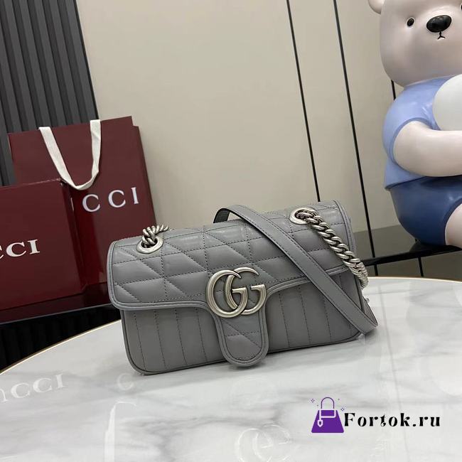 Fortok Gucci Marmont Grey 23*14*6cm - 1