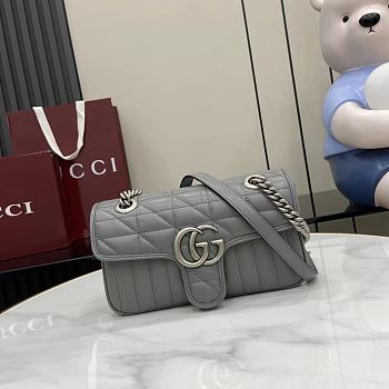 Fortok Gucci Marmont Grey 23*14*6cm