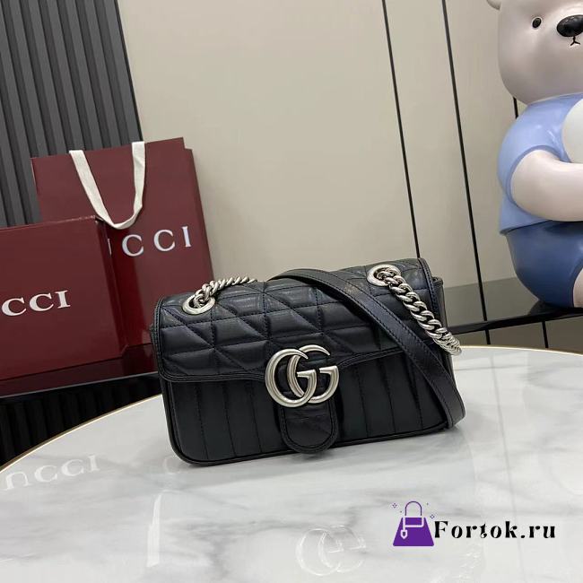 Fortok Gucci Marmont Black 23*14*6cm - 1