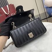 Fortok Gucci Marmont Black 23*14*6cm - 5