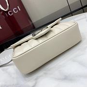 Fortok Gucci Marmont White 16.5*10.2*5.1cm - 6
