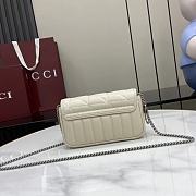 Fortok Gucci Marmont White 16.5*10.2*5.1cm - 5