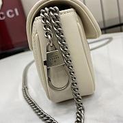 Fortok Gucci Marmont White 16.5*10.2*5.1cm - 4