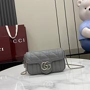 Fortok Gucci Marmont Grey 16.5*10.2*5.1cm - 1