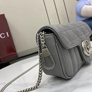 Fortok Gucci Marmont Grey 16.5*10.2*5.1cm - 3