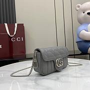 Fortok Gucci Marmont Grey 16.5*10.2*5.1cm - 2