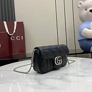 Fortok Gucci Marmont Black 16.5*10.2*5.1cm - 6