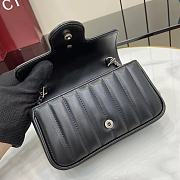Fortok Gucci Marmont Black 16.5*10.2*5.1cm - 2