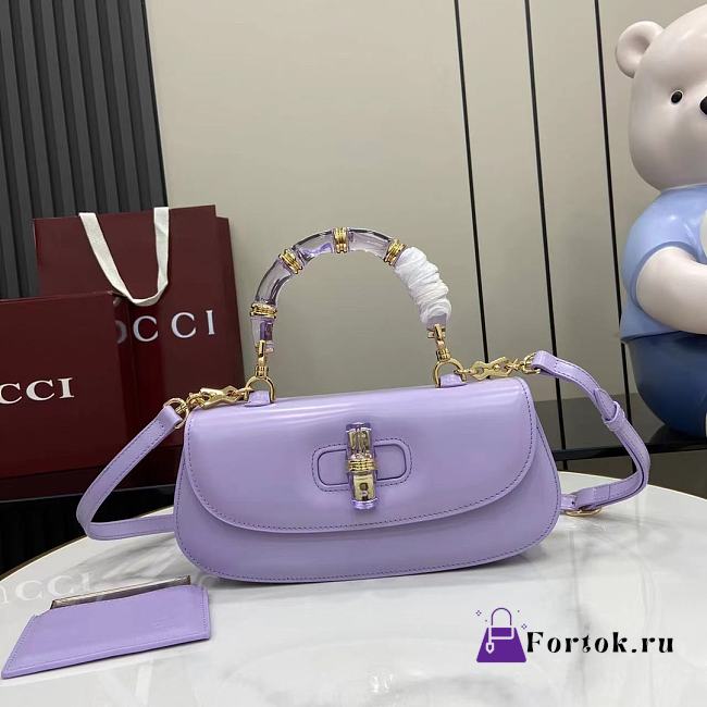 Fortok Gucci Bamboo Diva Purple 26.6 x 13 x 8 cm - 1