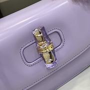 Fortok Gucci Bamboo Diva Purple 26.6 x 13 x 8 cm - 5
