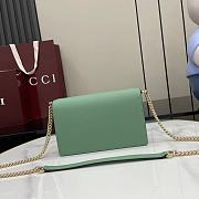 Fortok Gucci GG Emblem Chain Wallet Green 20 x 13 x 4 cm - 5