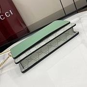 Fortok Gucci GG Emblem Chain Wallet Green 20 x 13 x 4 cm - 4