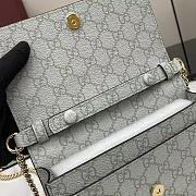 Fortok Gucci GG Emblem Chain Wallet Green 20 x 13 x 4 cm - 2