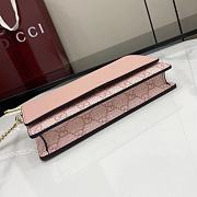 Fortok Gucci GG Emblem Chain Wallet Pink 20 x 13 x 4 cm - 6