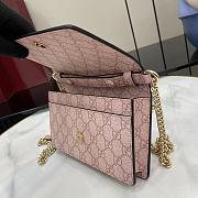Fortok Gucci GG Emblem Chain Wallet Pink 20 x 13 x 4 cm - 5
