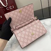 Fortok Gucci GG Emblem Chain Wallet Pink 20 x 13 x 4 cm - 3