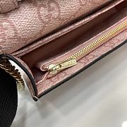 Fortok Gucci GG Emblem Chain Wallet Pink 20 x 13 x 4 cm - 2