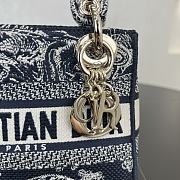 Fortok Dior Lady D-lite Navy Blue 17*15*7cm  - 2