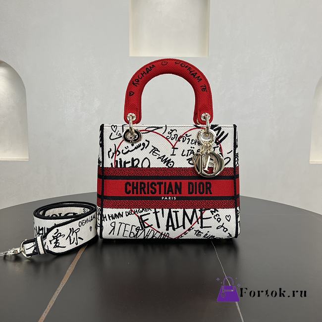 Fortok Dior Lady D-lite Red 24*20*11cm  - 1