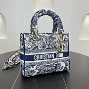 Fortok Dior Lady D-lite Blue 24*20*11cm - 5