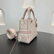 Fortok Dior Lady D-lite Light Pink 24*20*11cm - 6