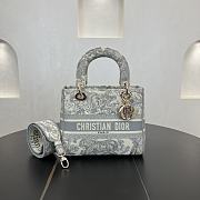 Fortok Dior Lady D-lite Light Blue 24*20*11cm - 1