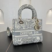 Fortok Dior Lady D-lite Light Blue 24*20*11cm - 3