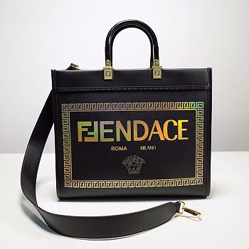 Fortok Fendi Sunshine Tote Black 35*17*31 cm