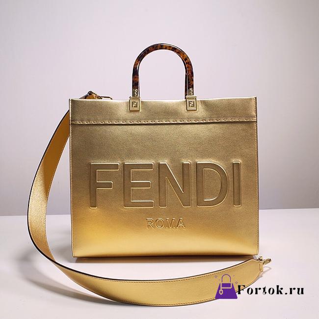 Fortok Fendi Sunshine Tote Gold 35*17*31 cm - 1