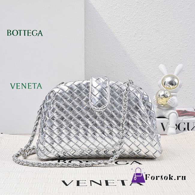 Fortok Bottega Veneta Lauren 1980 Silver 27*15*8cm  - 1