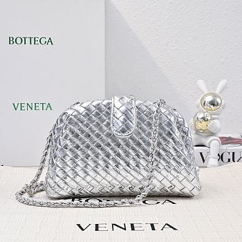 Fortok Bottega Veneta Lauren 1980 Silver 27*15*8cm 