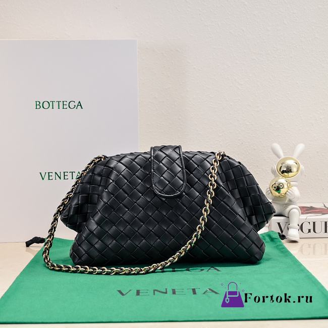Fortok Bottega Veneta Lauren 1980 Black 31.5*16.5*11cm - 1