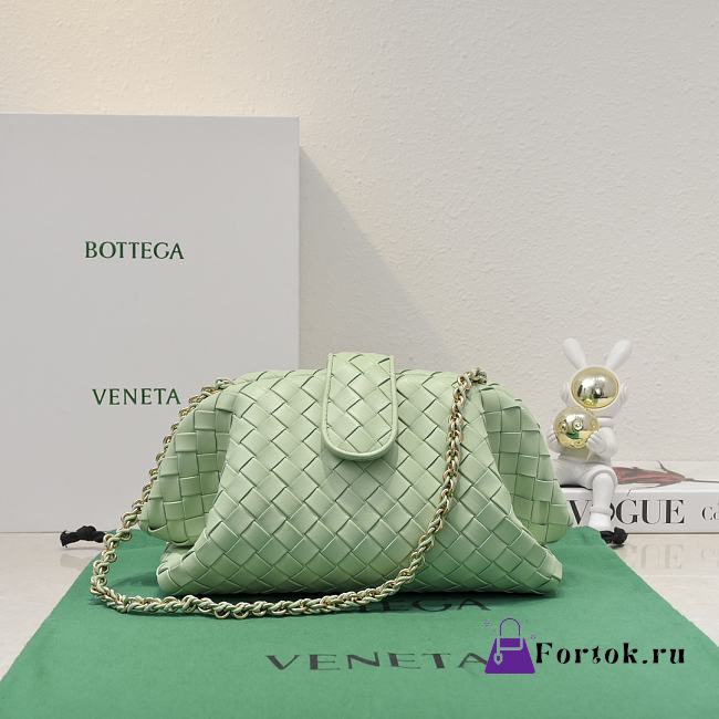 Fortok Bottega Veneta Lauren 1980 Baby Green 31.5*16.5*11cm - 1
