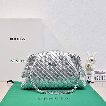 Fortok Bottega Veneta Lauren 1980 Silver  31.5*16.5*11cm
