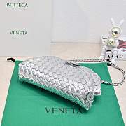 Fortok Bottega Veneta Lauren 1980 Silver  31.5*16.5*11cm - 2