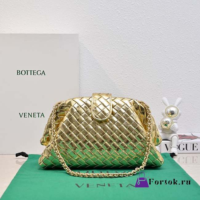 Fortok Bottega Veneta Lauren 1980 Gold 31.5*16.5*11cm - 1