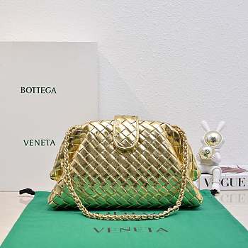 Fortok Bottega Veneta Lauren 1980 Gold 31.5*16.5*11cm