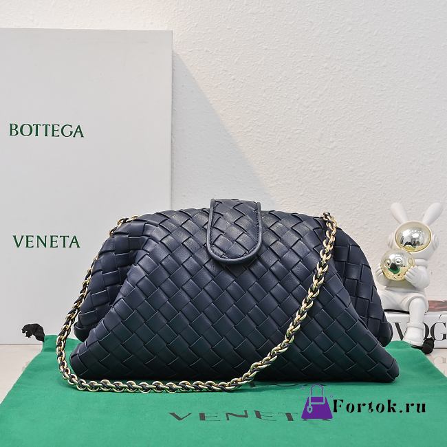 Fortok Bottega Veneta Lauren 1980 Blue 31.5*16.5*11cm - 1