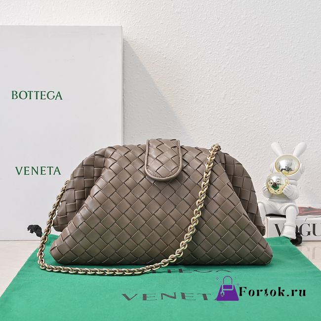 Fortok Bottega Veneta Lauren 1980 Beige Brown 31.5*16.5*11cm - 1