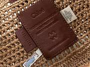 Fortok Chloe Summer Banana Hobo Bag Brown 36*21.5 cm - 4