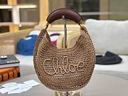 Fortok Chloe Summer Banana Hobo Bag Brown 36*21.5 cm - 2