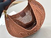 Fortok Chloe Summer Banana Hobo Bag Dark Brown 36*21.5 cm - 2
