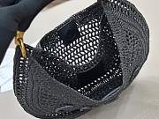 Fortok Chloe Summer Banana Hobo Bag Black 36*21.5 cm - 2