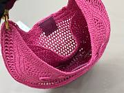 Fortok Chloe Summer Banana Hobo Bag Pink 36*21.5 cm - 6