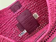 Fortok Chloe Summer Banana Hobo Bag Pink 36*21.5 cm - 5