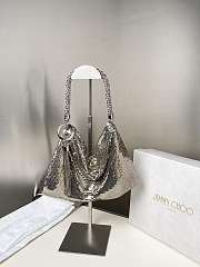 Fortok Jimmy Choo Callie shoulder bag Silver 24 ×20 ×3.5 cm - 6