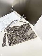 Fortok Jimmy Choo Callie shoulder bag Silver 24 ×20 ×3.5 cm - 2